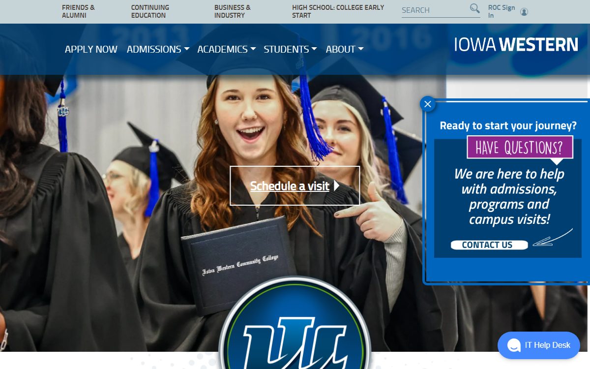 Iowa Western Community College campus in Council Bluffs, IA