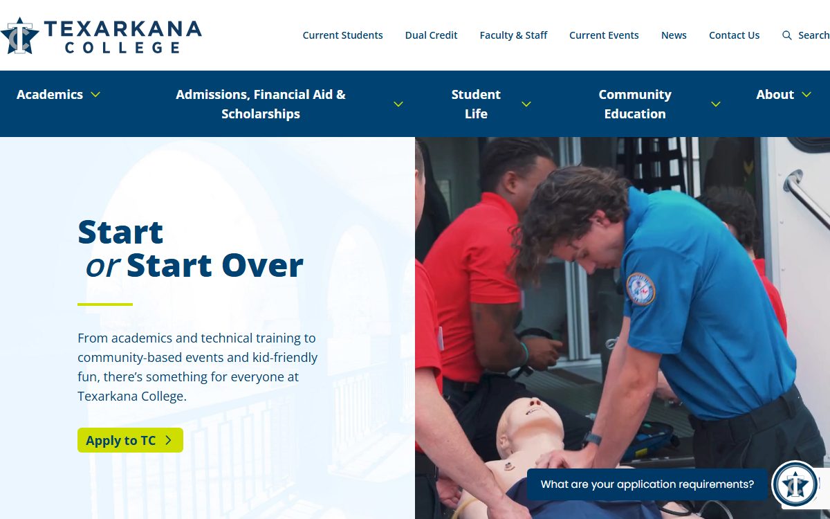Texarkana College campus in Texarkana, AR
