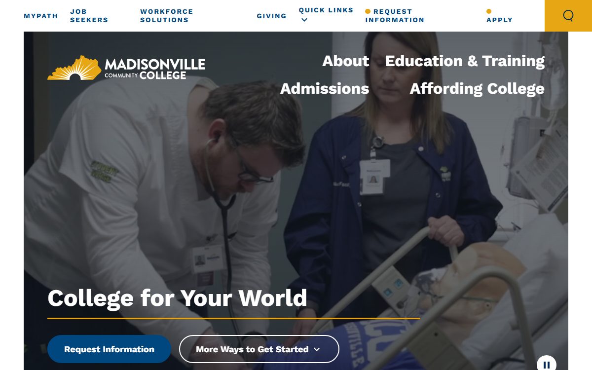 Madisonville Community College campus in Madisonville, KY