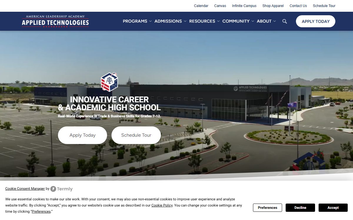 American Leadership Academy Applied Technologies campus in Mesa, AZ
