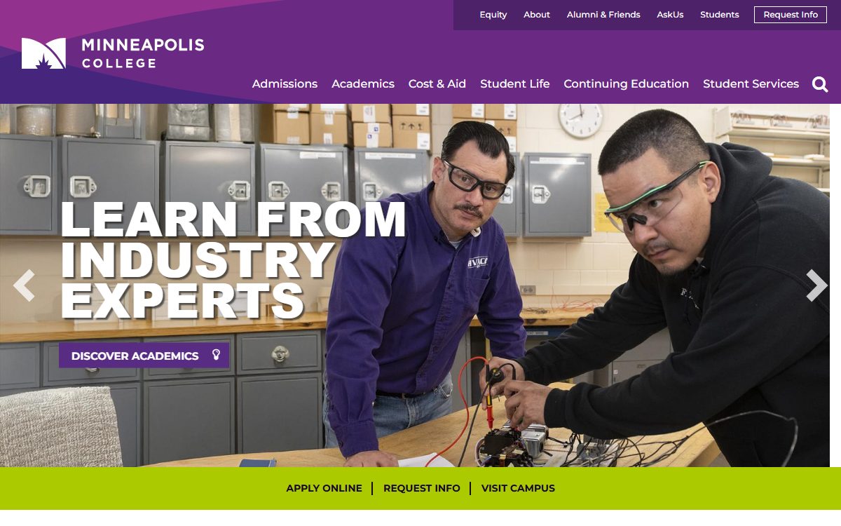 Minneapolis Community and Technical College campus in Minneapolis, MN