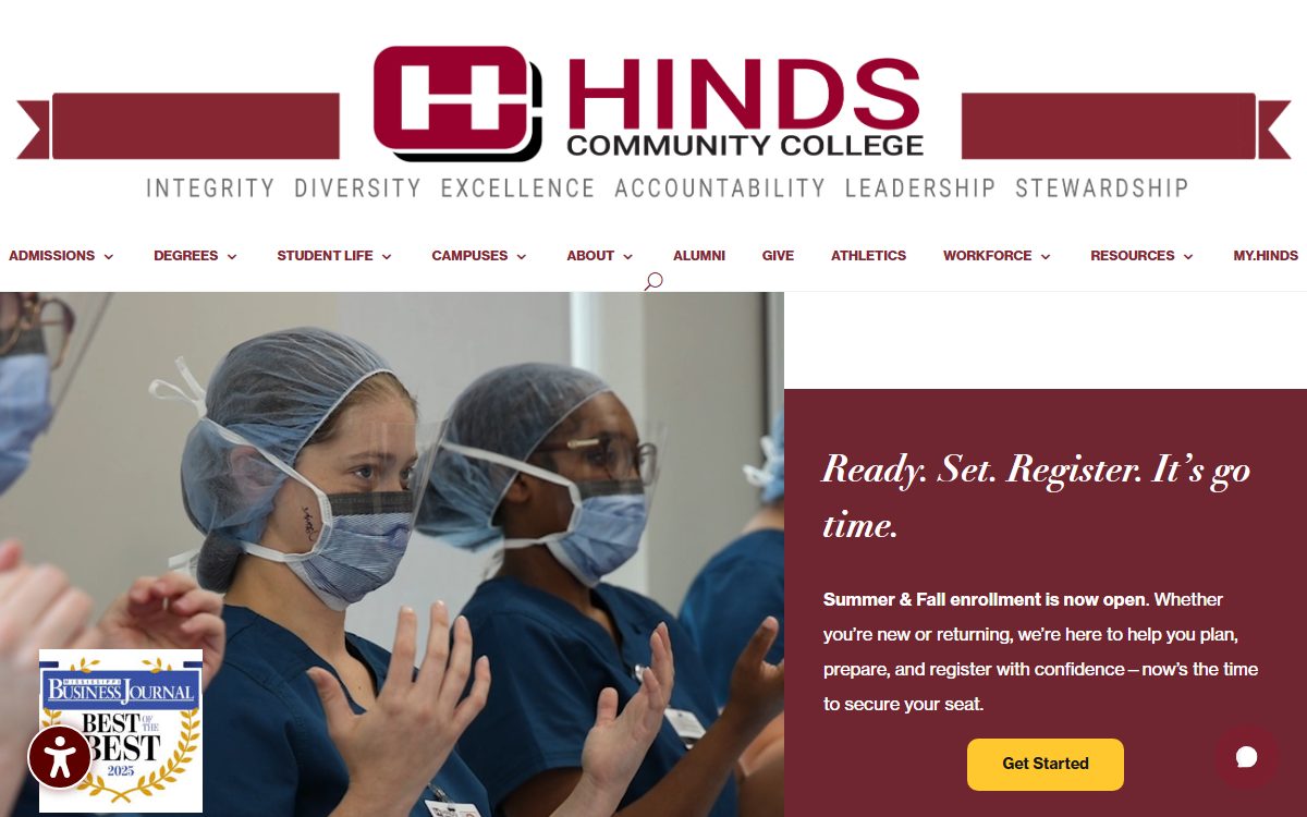 Hinds Community College District campus in Bolton, MS