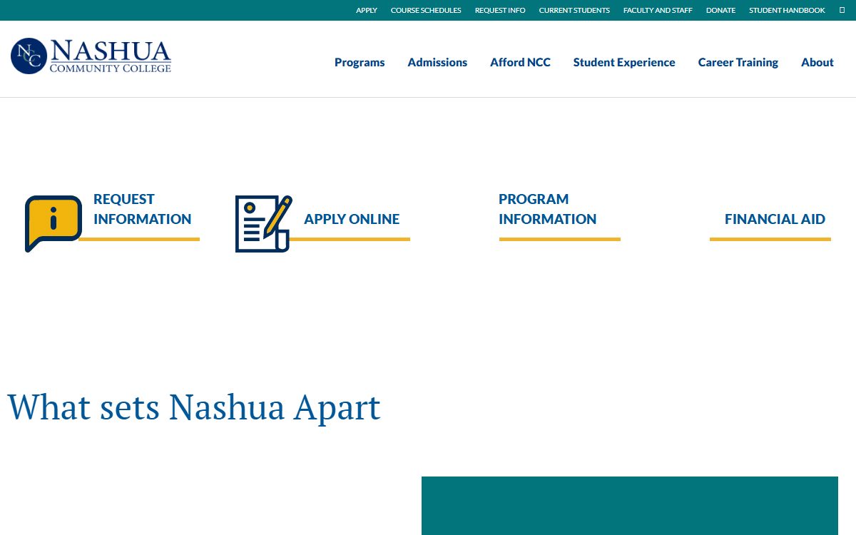 Nashua Community College campus in Nashua, NH