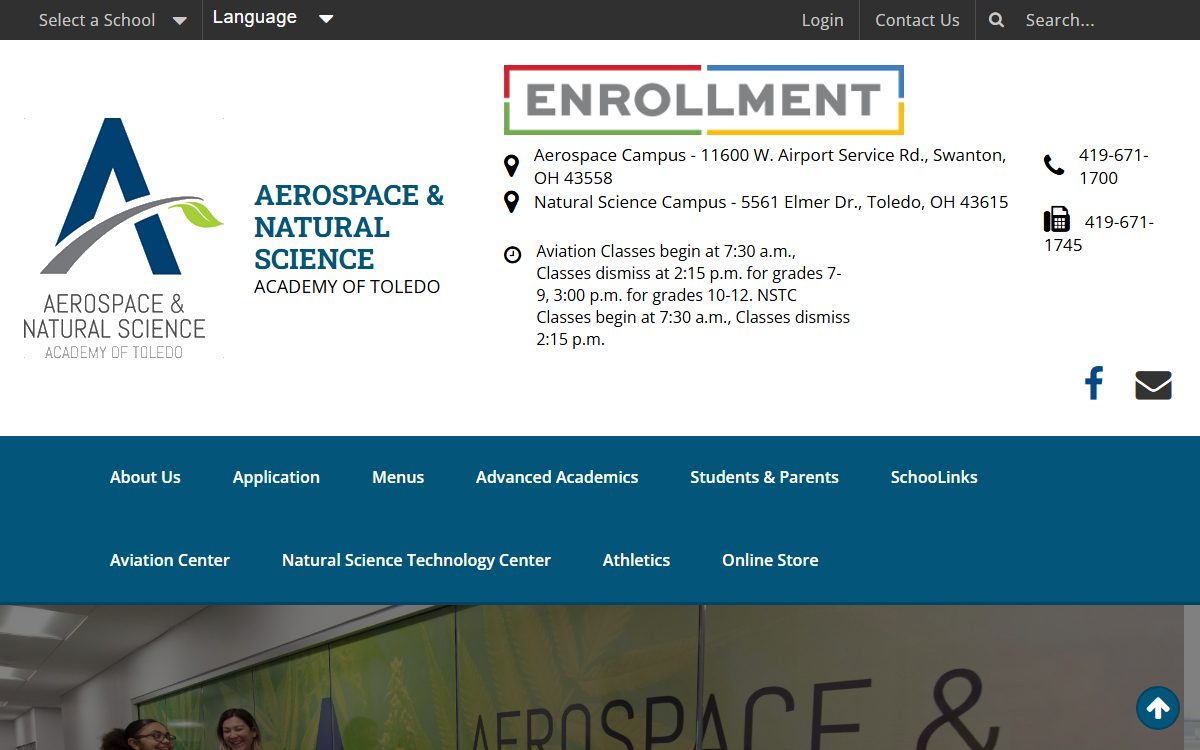 Aerospace Center Toledo Public Schools campus in Swanton, OH