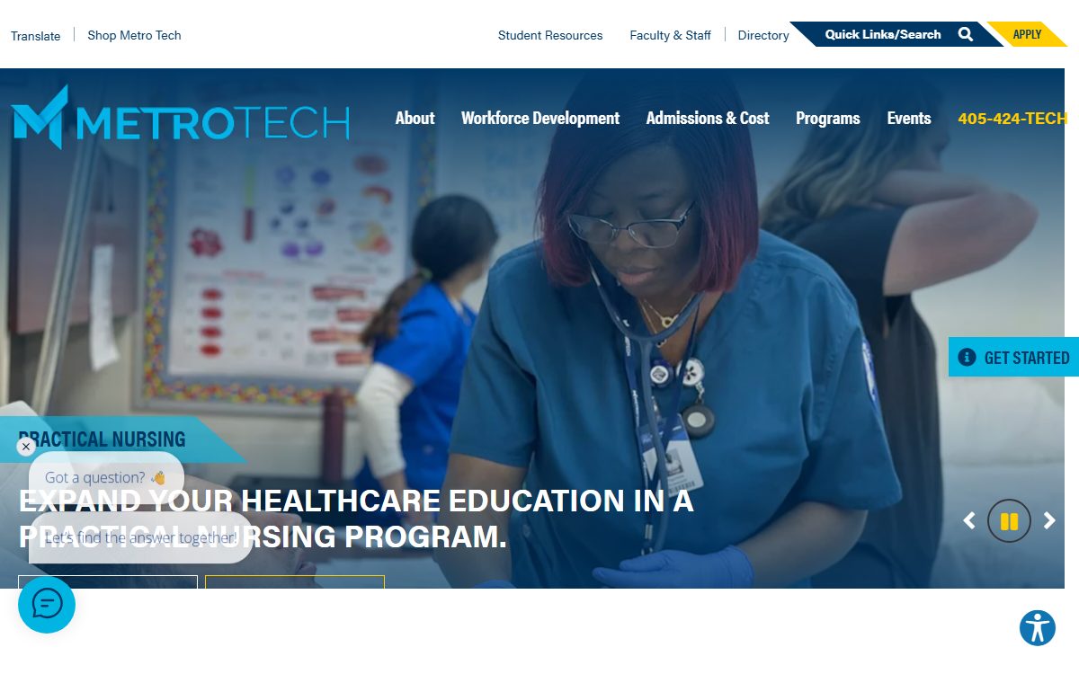 Metro - Tech Aviation Career Center campus in Oklahoma City, OK