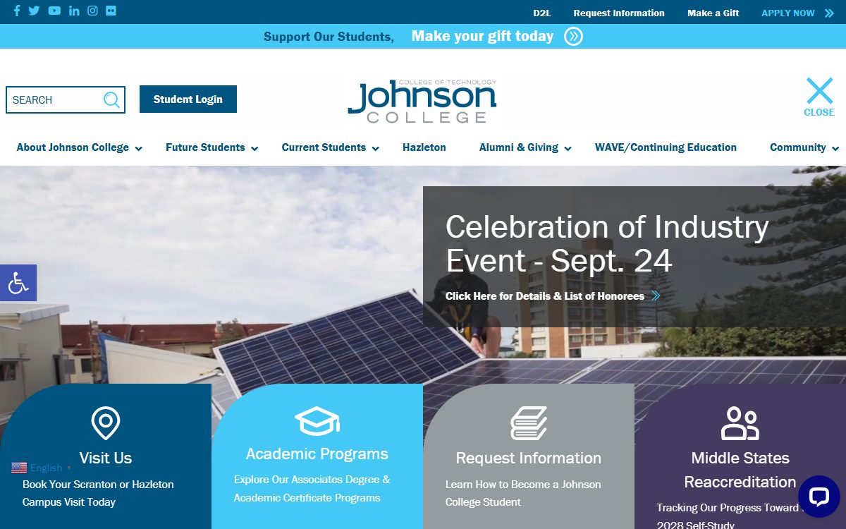 O.S. Johnson Technical Institute campus in Avoca, PA