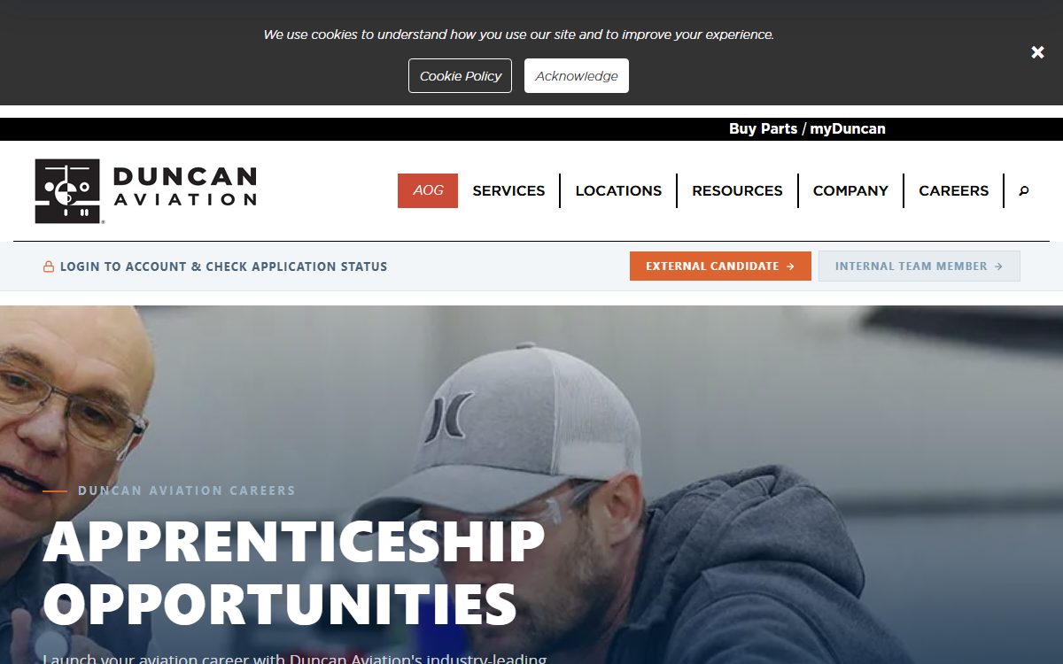 Duncan Aviation Maintenance Apprenticeship apprenticeship program in Lincoln, NE