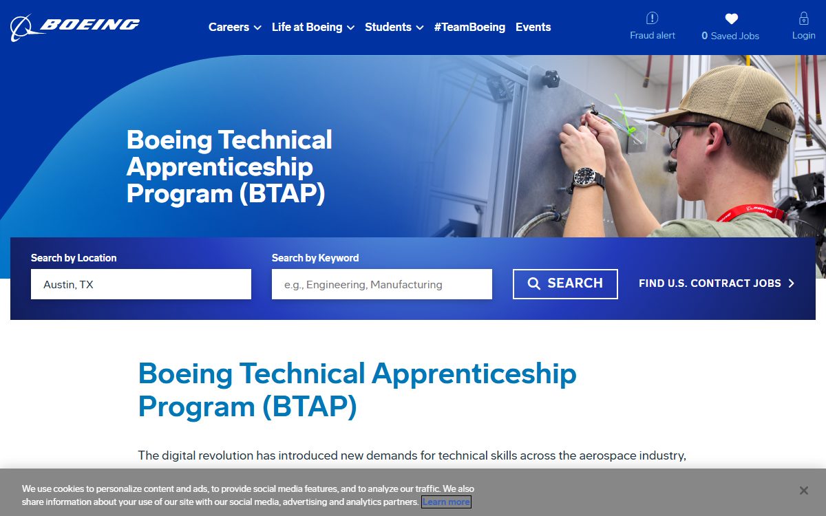 Boeing Technical Apprenticeship Program (BTAP) apprenticeship program in St. Louis, MO