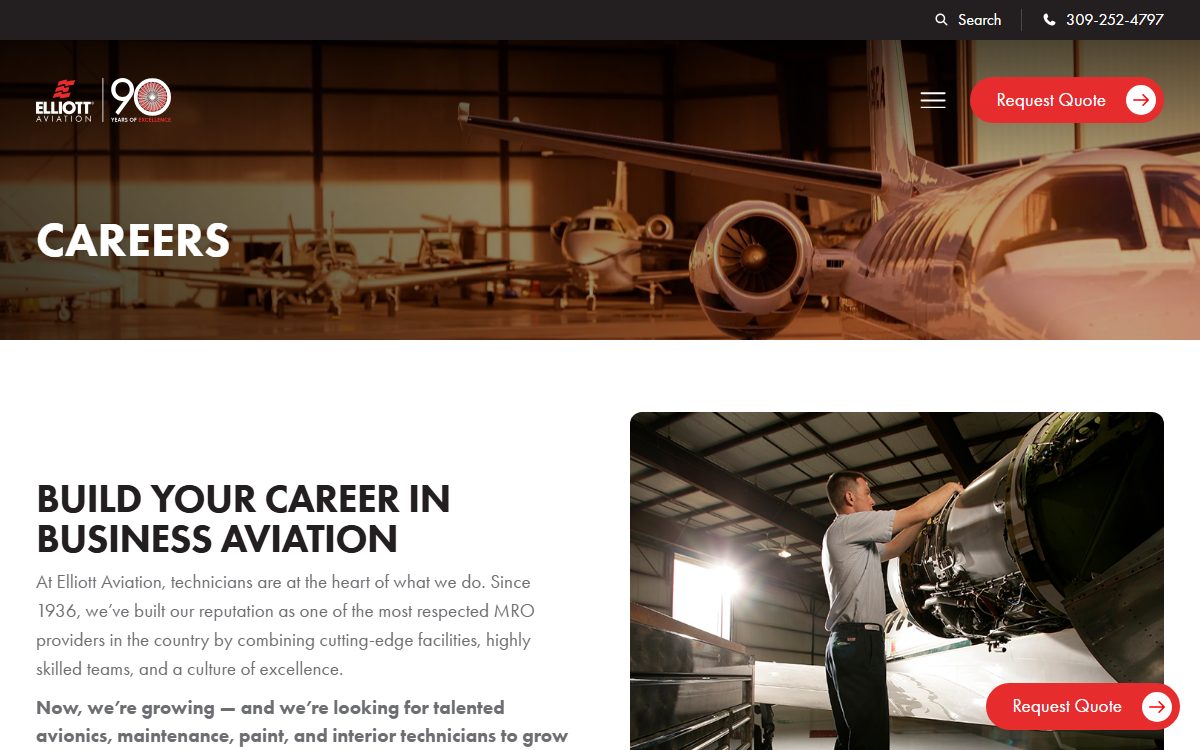 Elliott Aviation Airframe Mechanic Apprenticeship apprenticeship program in Davenport, IA