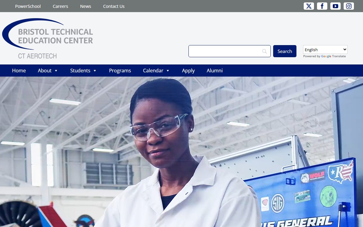 Connecticut Aero Tech School campus in Hartford, CT